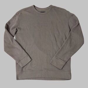 Abercrombie & Fitch Crewneck Embroidered Sweatshirt
